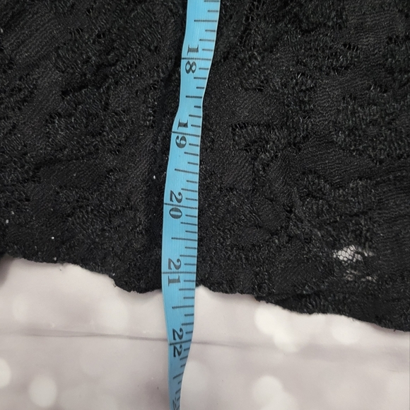 Free People Black Lace Peplum Open Back Top XS - Picture 12 of 16